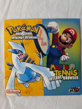 Pokemon Gold And Silver, Mario Tennis Internet Browser PC Cd Rom 2000 Ultra Rare